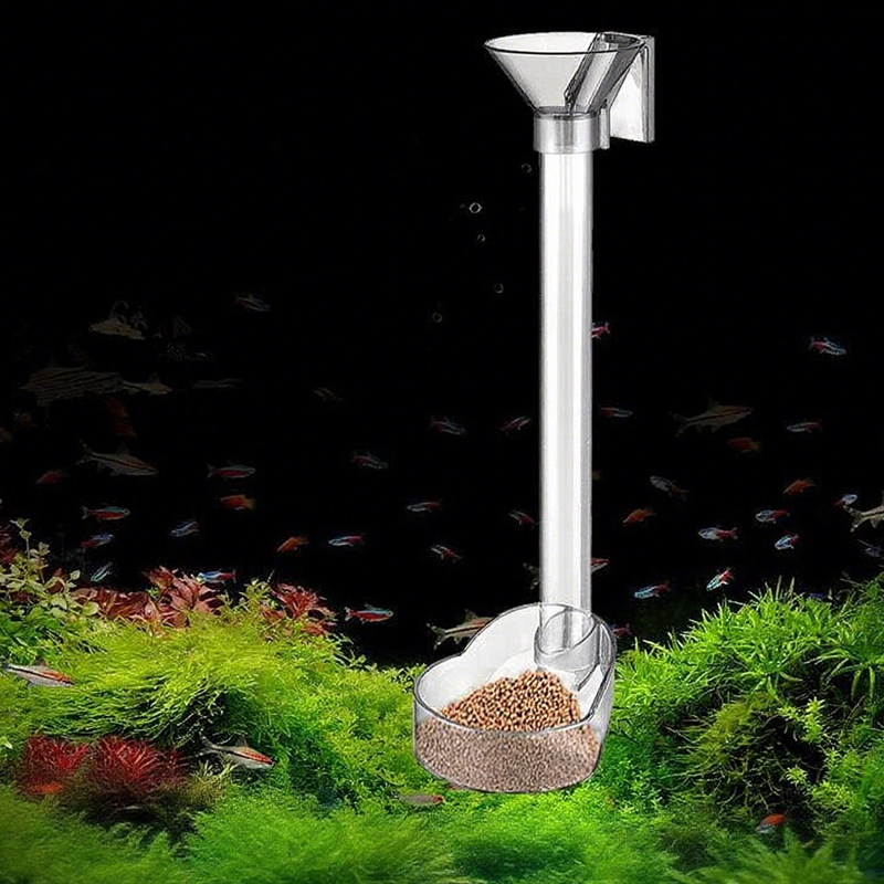 Aquarium Fish Holiday Food - Acrylic Aquarium Fish Feeder Transparent Tube