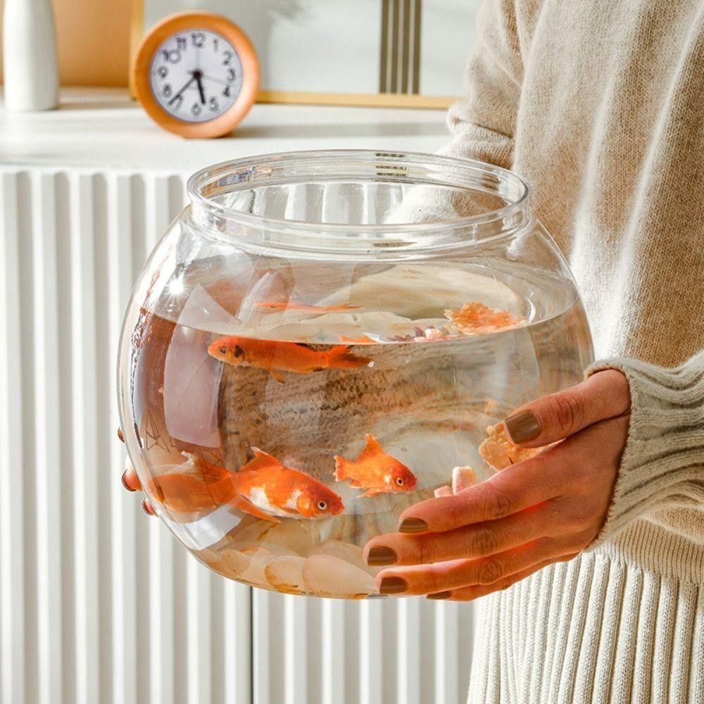 New Transparent Fish Tank Roun - Aquarium Fish Jar review and price