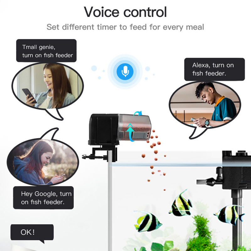 Smart WiFi Fish Feeder Remote  - Aquarium Fish Holiday Food review and price