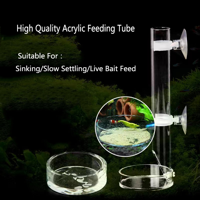 1Pcs Acrylic Aquarium Feeder T - Aquarium Fish Holiday Food review and price